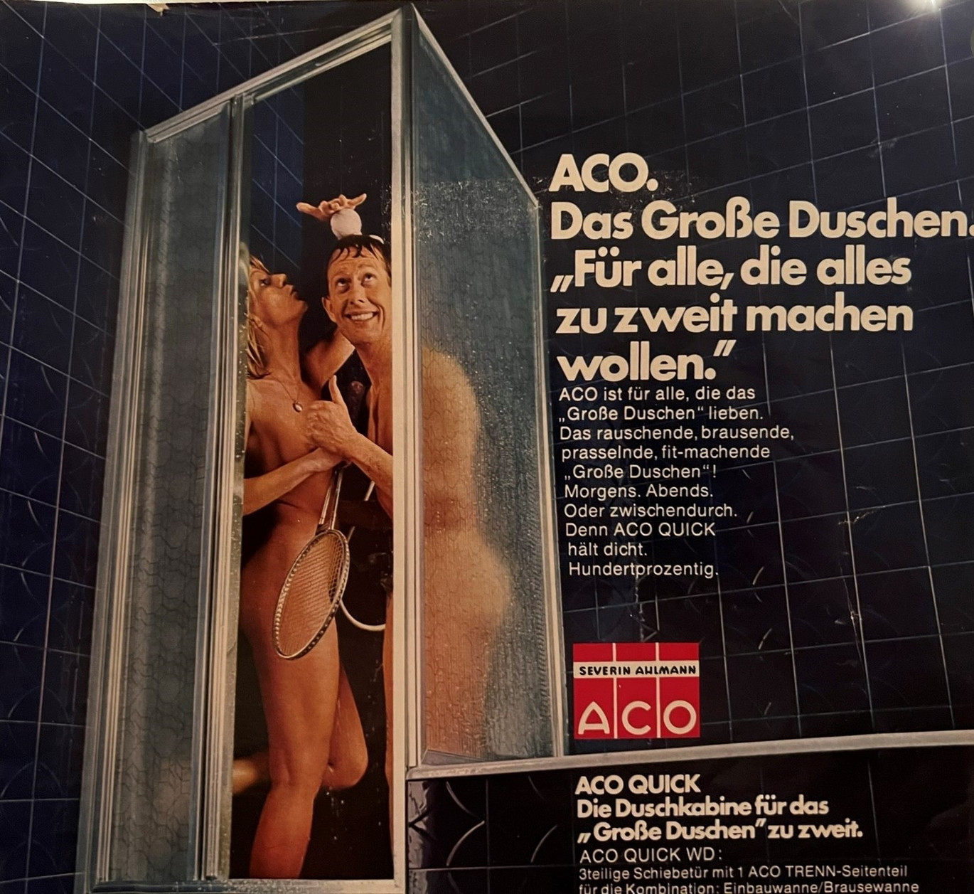 "The grand shower. For all those who want to do everything in a couple."